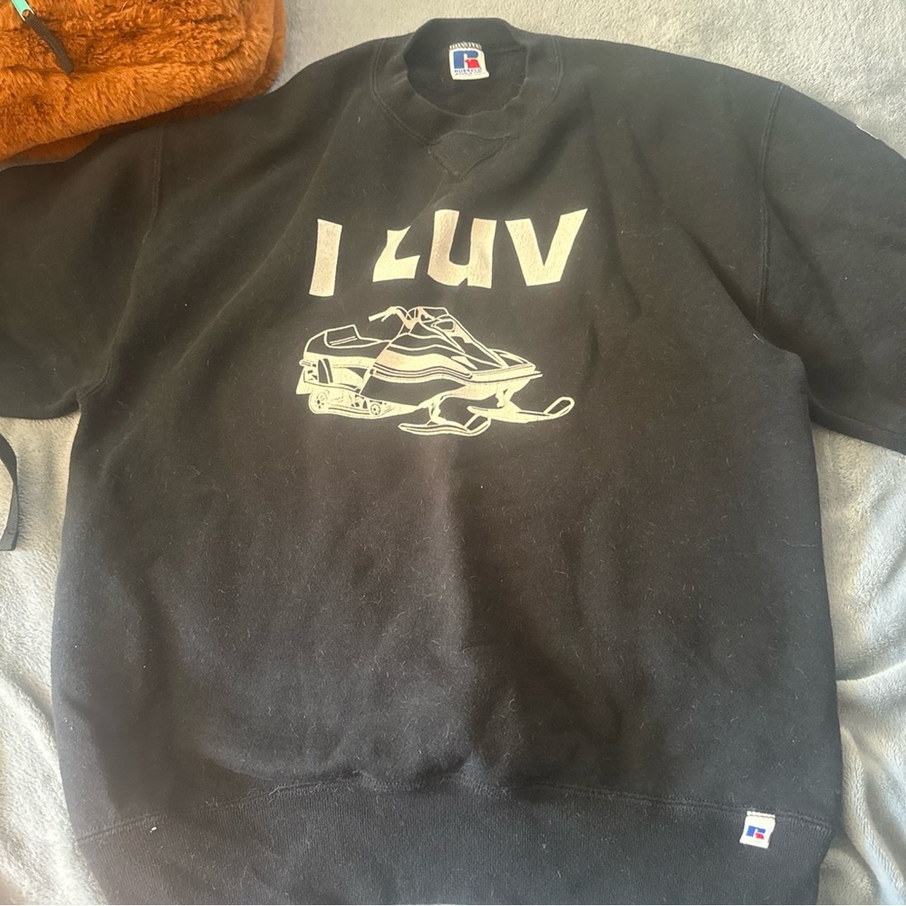 Russell vintage snowmobiling sweatshirt size woman’s Large